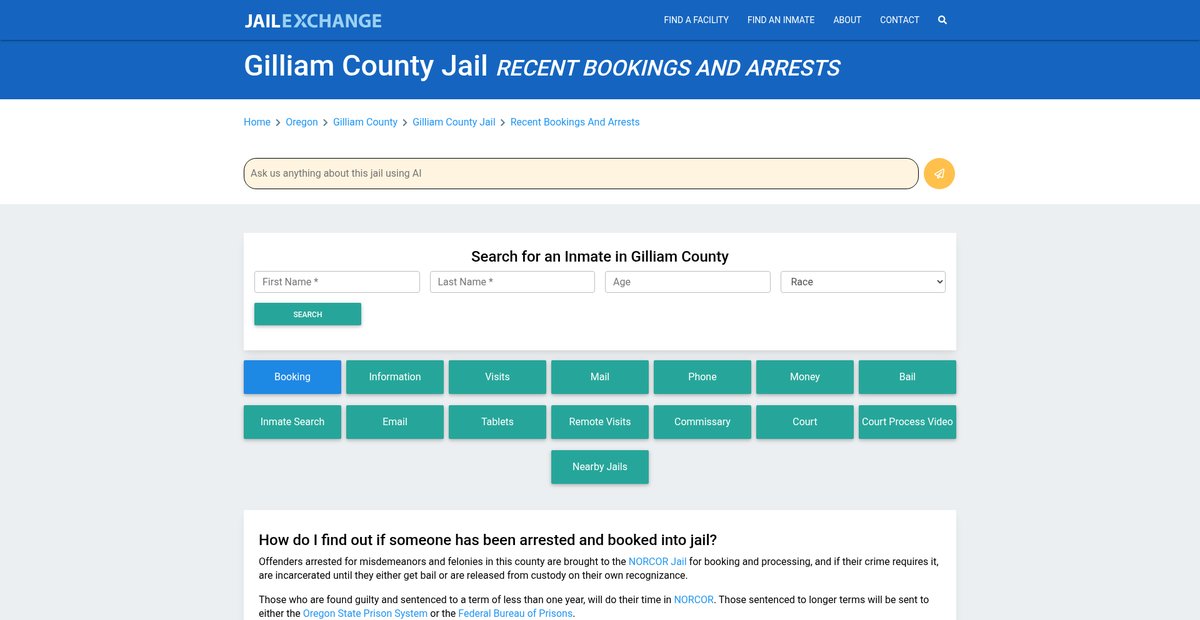 Preview of jailexchange.com