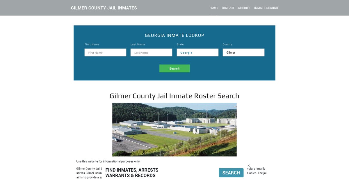 Preview of gilmerjailroster.org