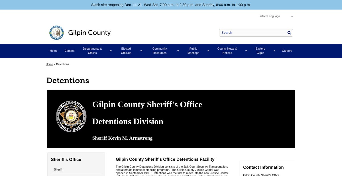 Preview of gilpincounty.colorado.gov