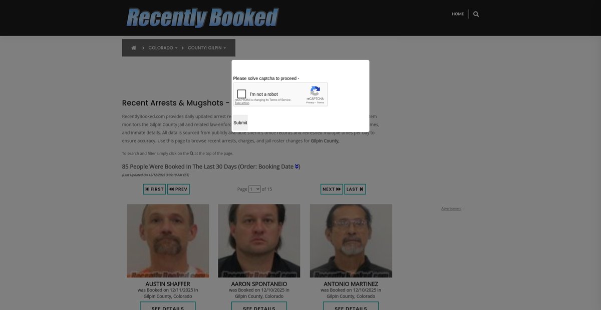 Preview of recentlybooked.com