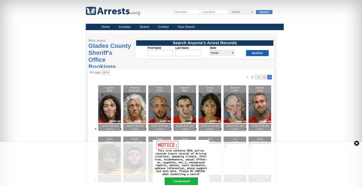 Preview of florida.arrests.org