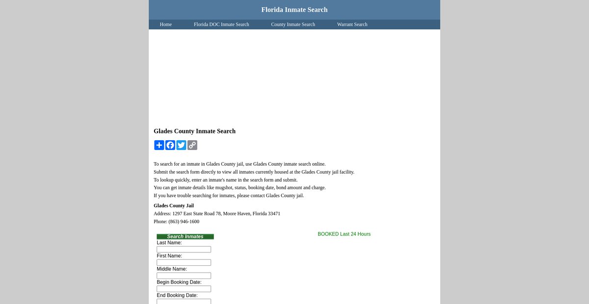 Preview of inmatesearchflorida.org