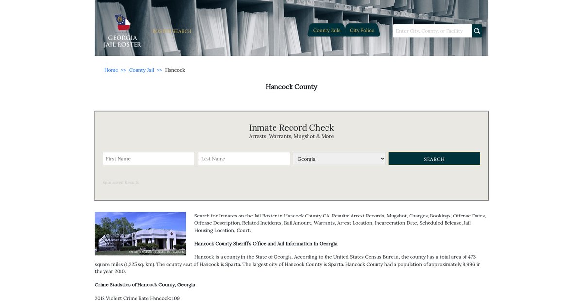 Preview of georgiajailroster.com