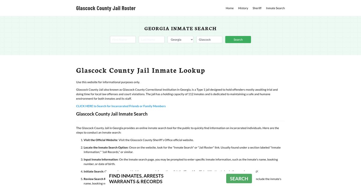 Preview of glascockcountyjail.org