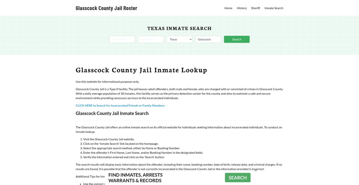 Preview of glasscockcountyjail.org