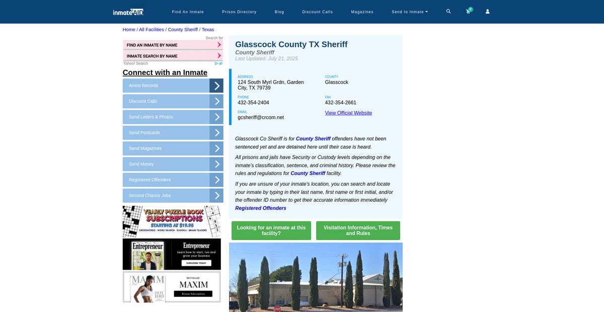 Preview of inmateaid.com