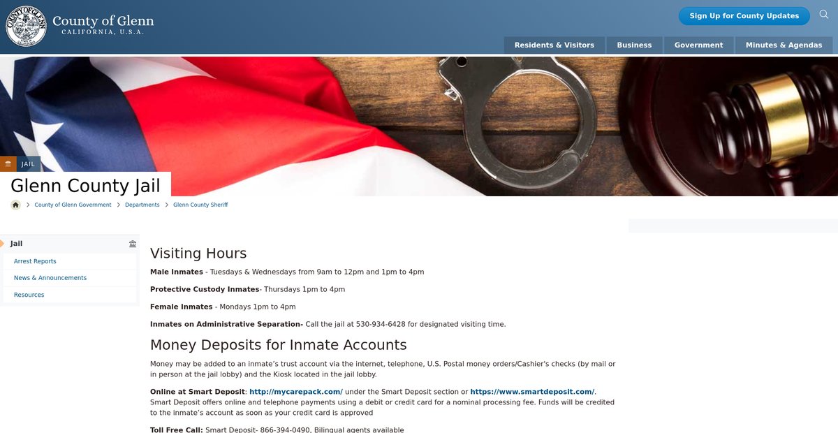 Preview of countyofglenn.net