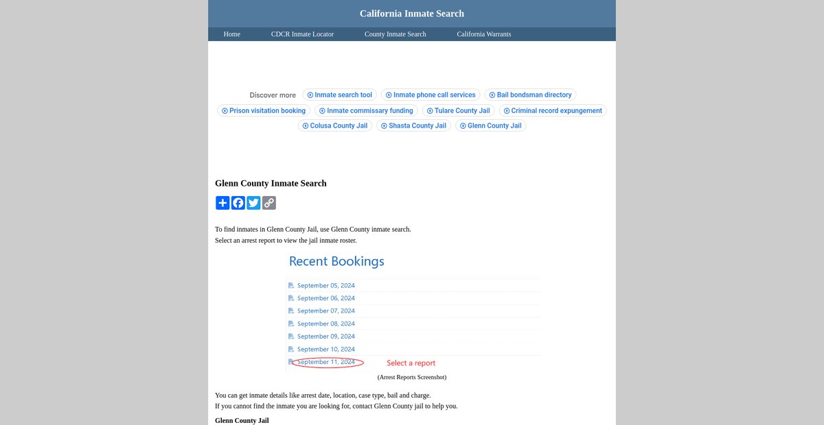 Preview of inmatesearchcalifornia.org