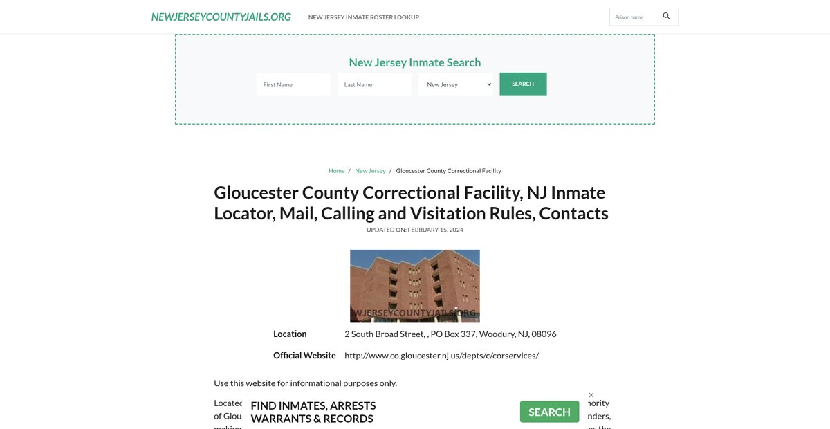 Preview of newjerseycountyjails.org