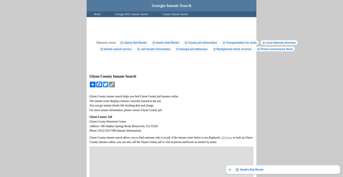 Preview of inmatesearchgeorgia.org