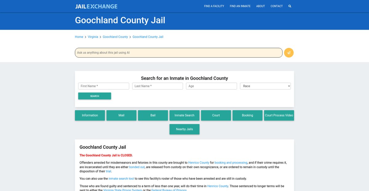 Preview of jailexchange.com