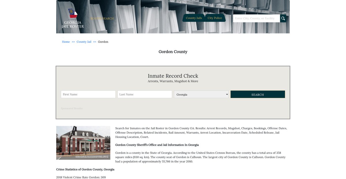 Preview of georgiajailroster.com