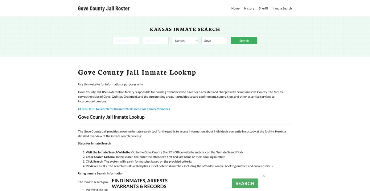 Preview of govecountyjail.org