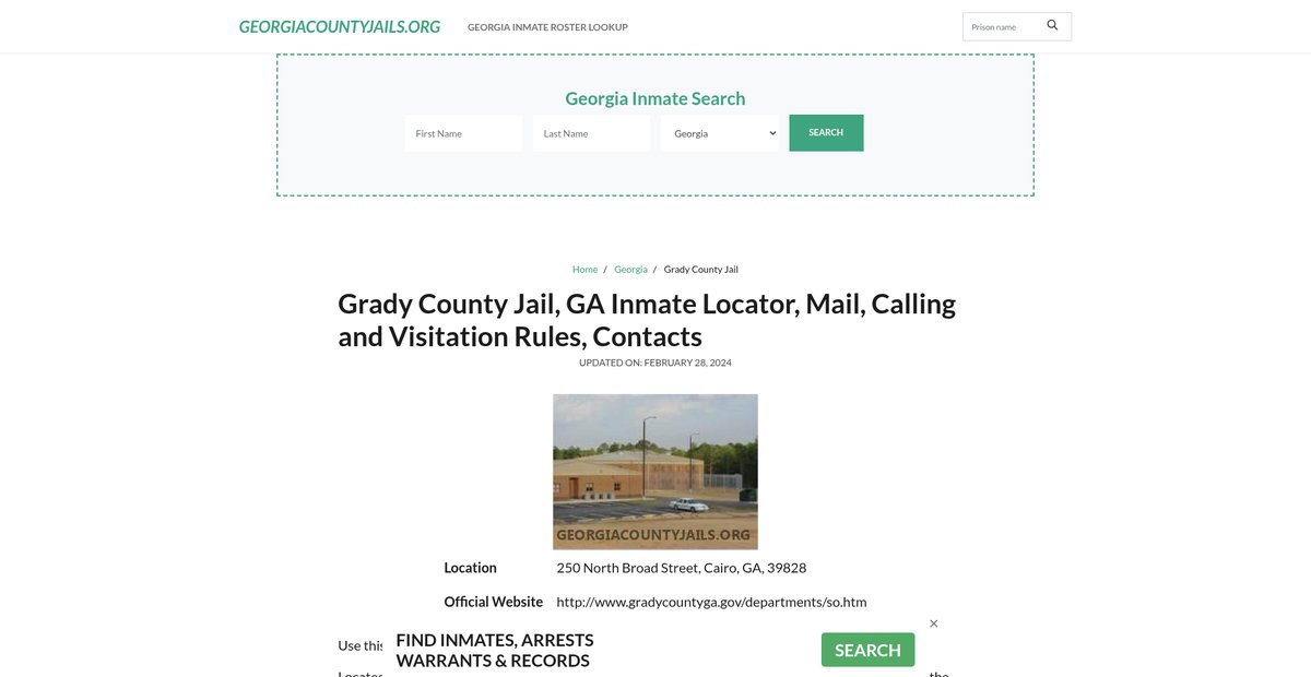Preview of georgiacountyjails.org