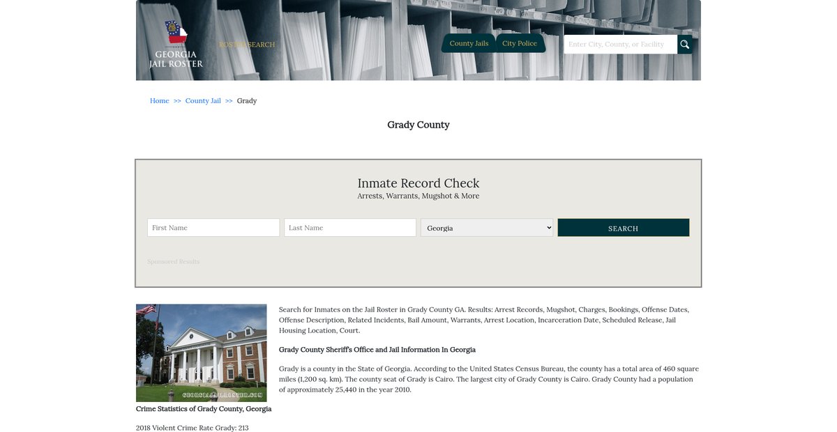 Preview of georgiajailroster.com