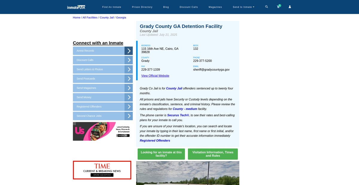 Preview of inmateaid.com