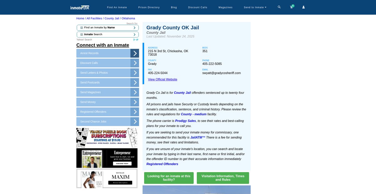 Preview of inmateaid.com