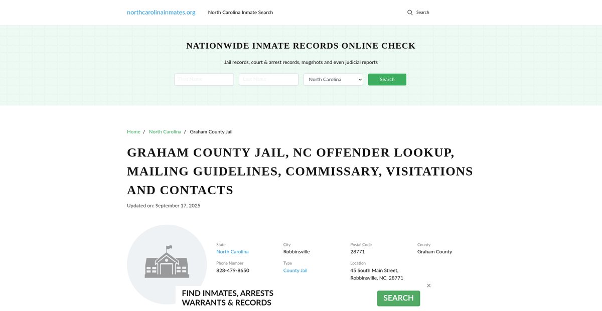 Preview of northcarolinainmates.org