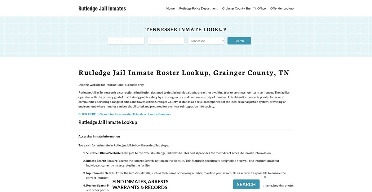 Preview of rutledgejail.org