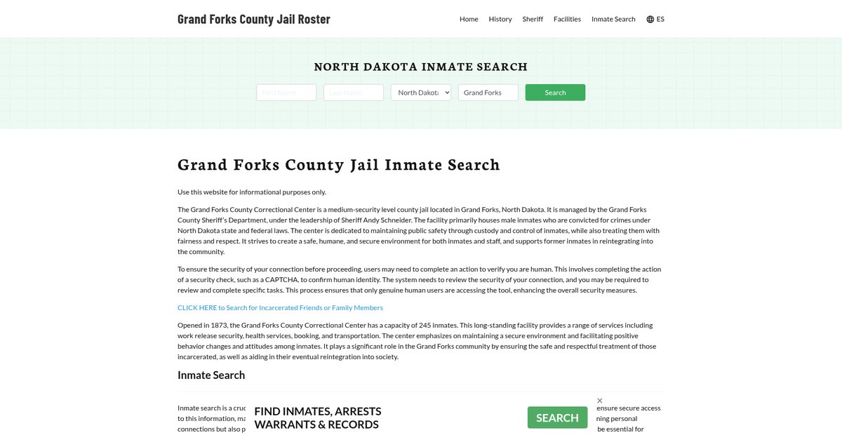 Preview of grandforkscountyjail.org