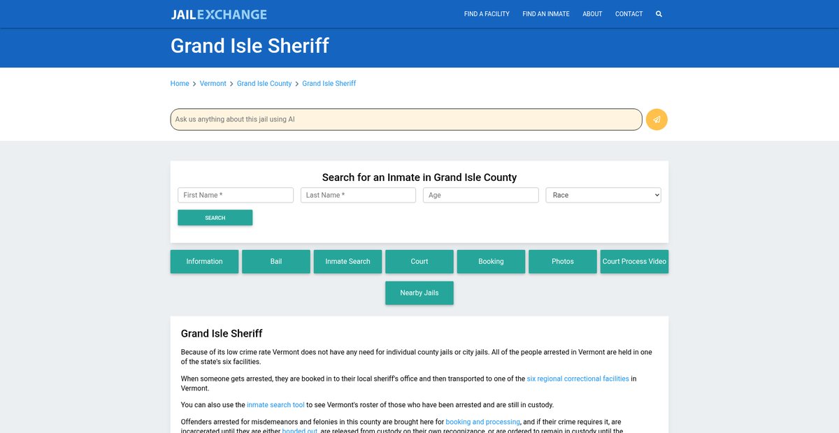 Preview of jailexchange.com