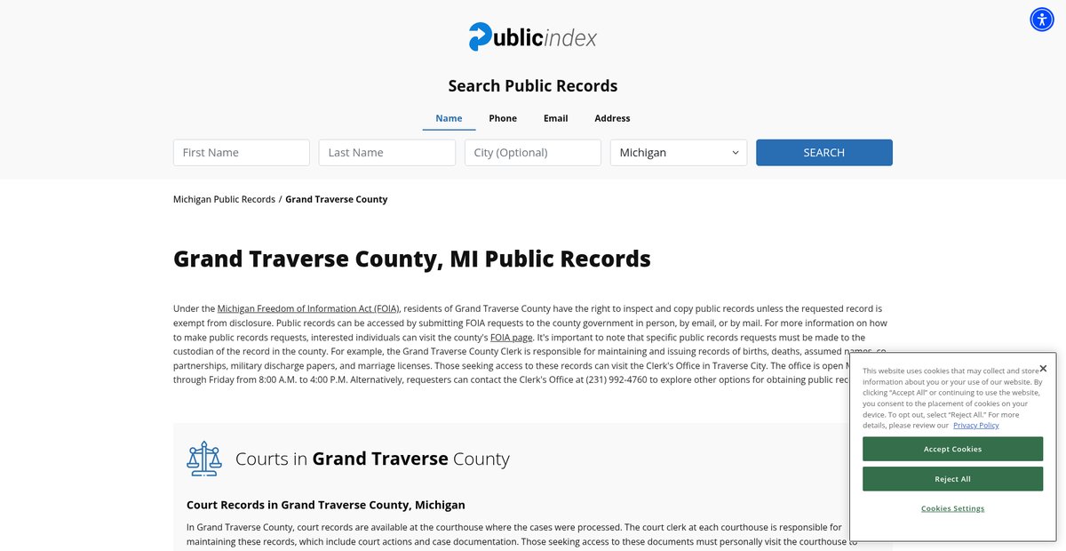 Preview of michigan.thepublicindex.org