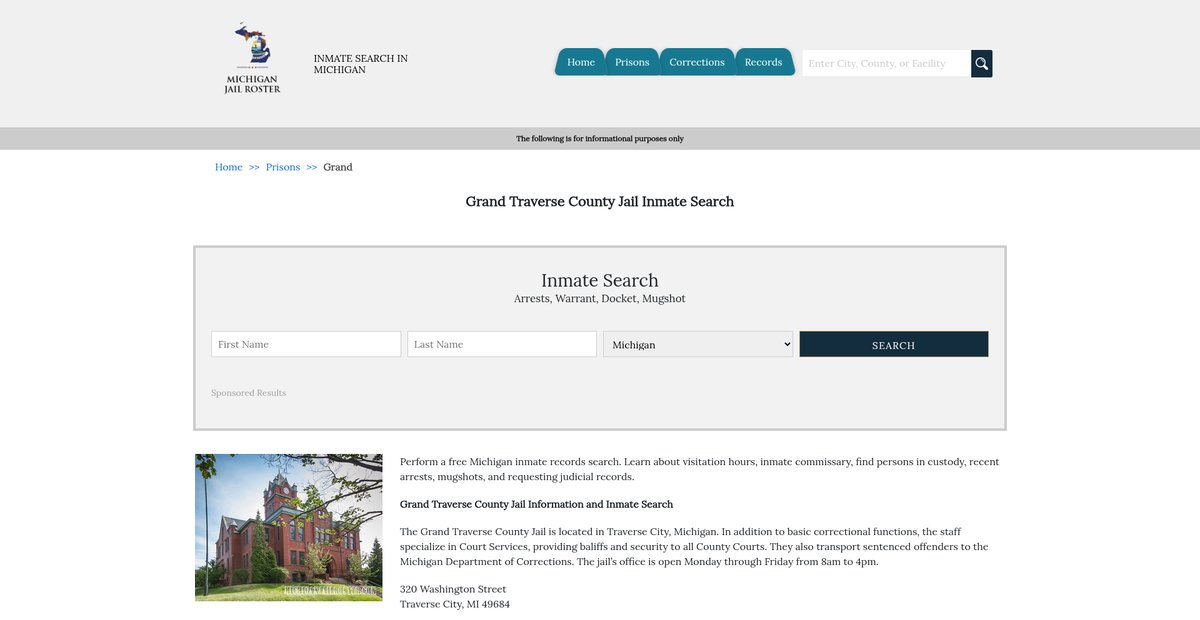 Preview of michiganjailroster.com