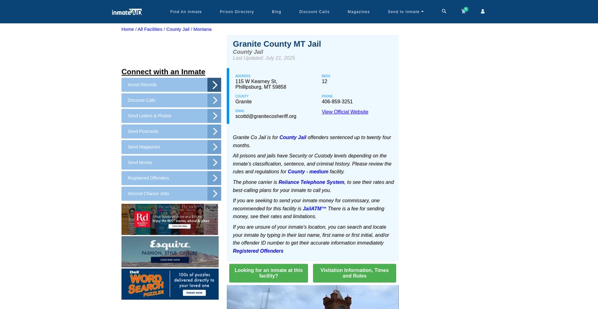 Preview of inmateaid.com