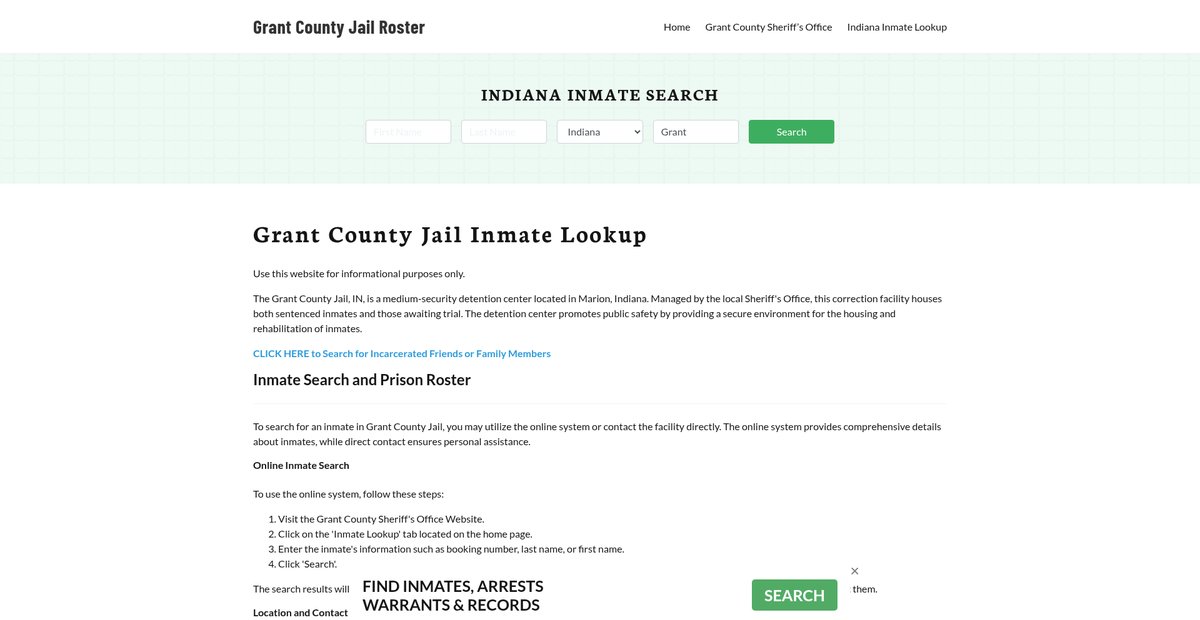 Preview of grantcountyjail.org