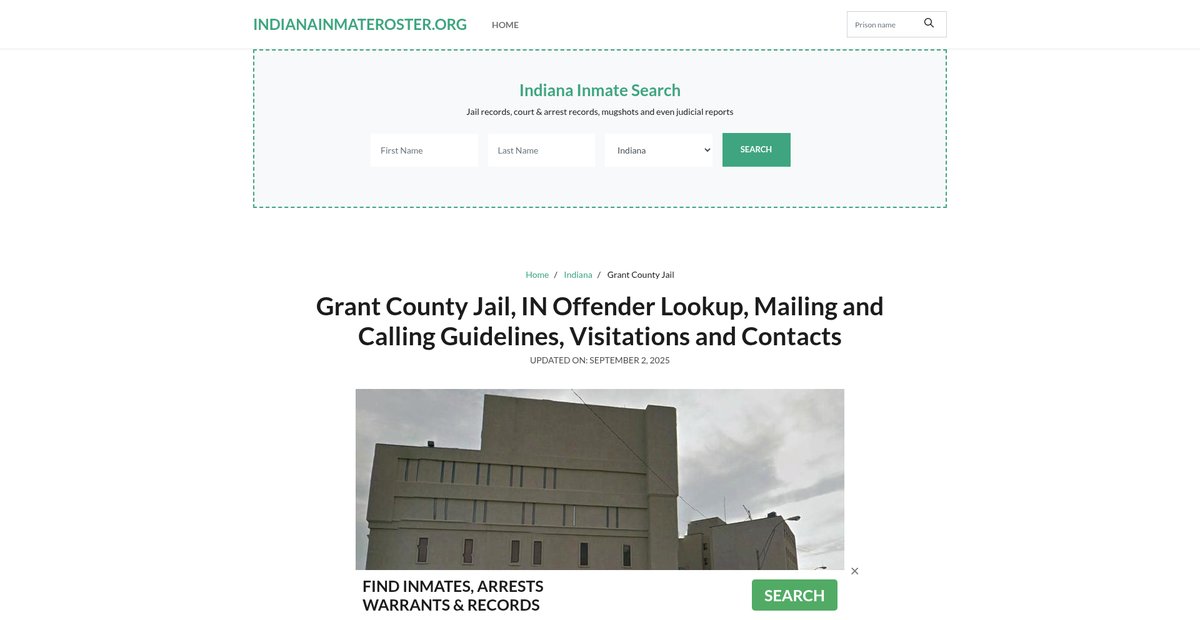 Preview of indianainmateroster.org