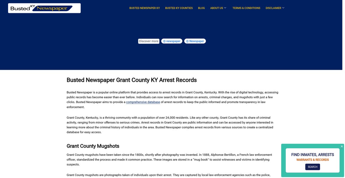 Preview of bustednewspaper-ky.com