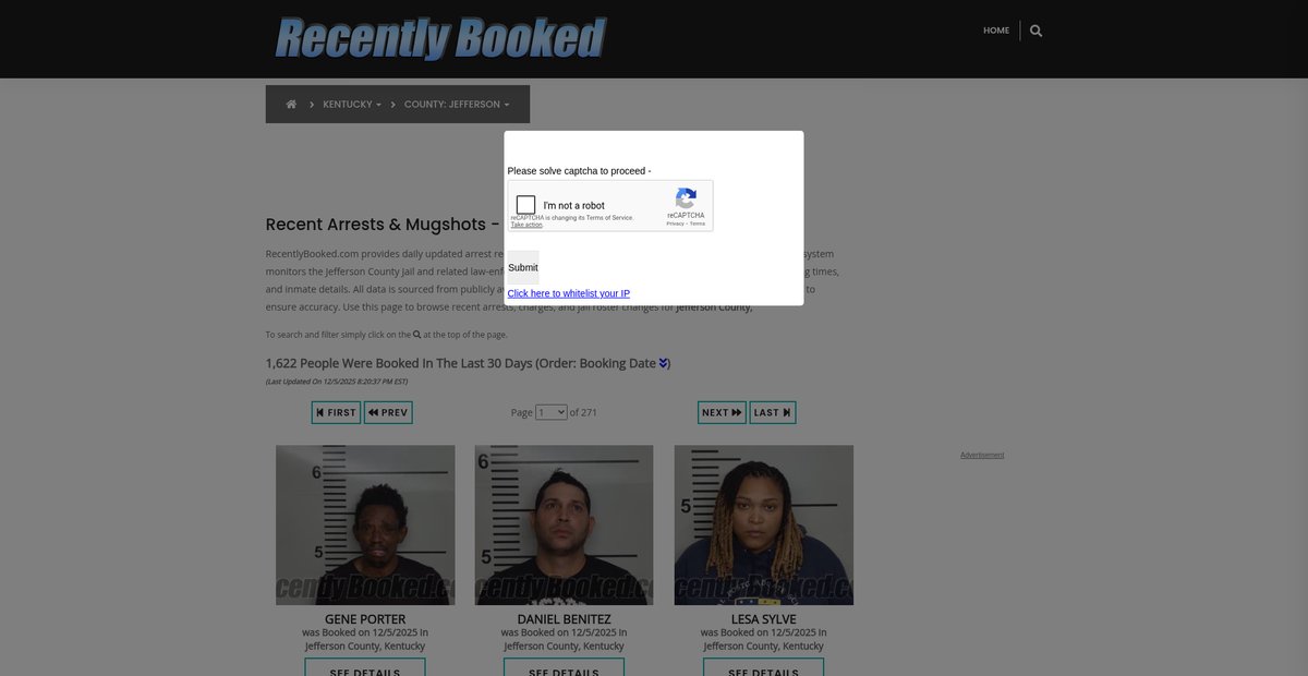 Preview of recentlybooked.com