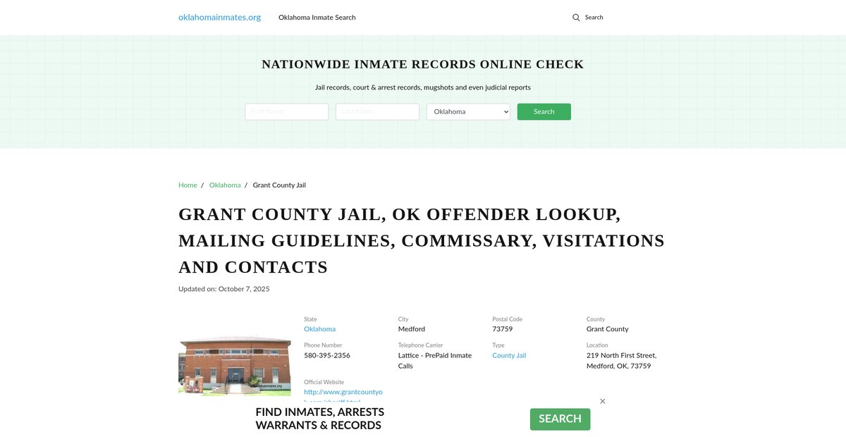 Preview of oklahomainmates.org