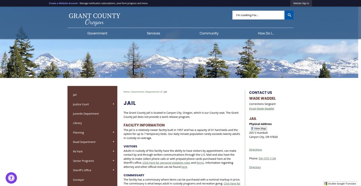 Preview of grantcountyoregon.net