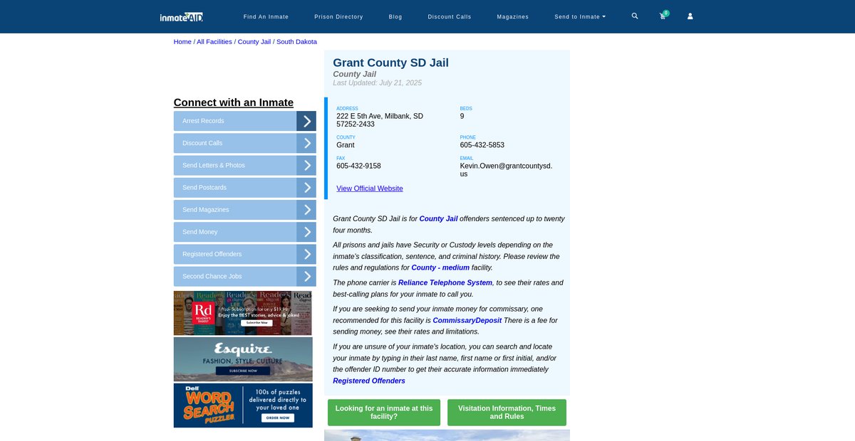 Preview of inmateaid.com