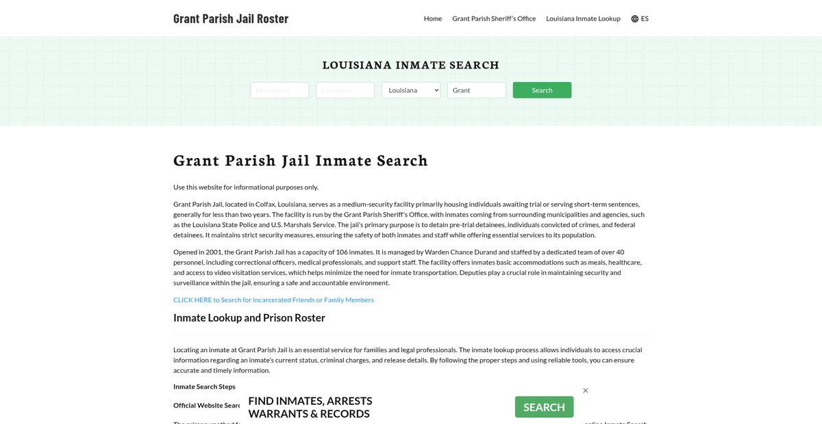 Preview of grantparishjail.org
