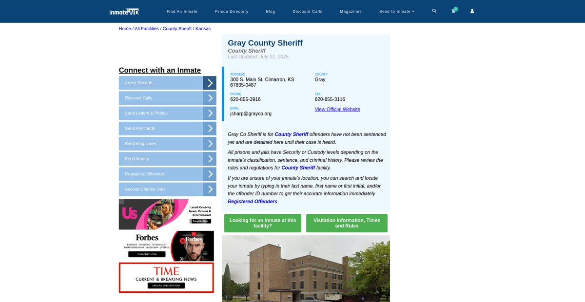 Preview of inmateaid.com