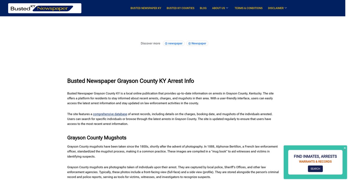 Preview of bustednewspaper-ky.com