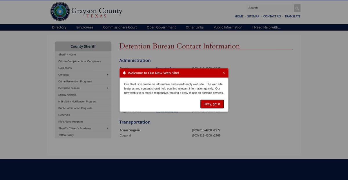 Preview of co.grayson.tx.us