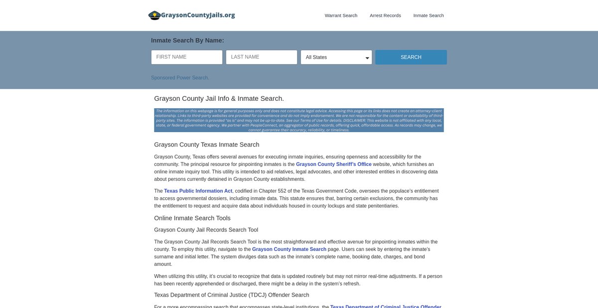 Preview of graysoncountyjails.org