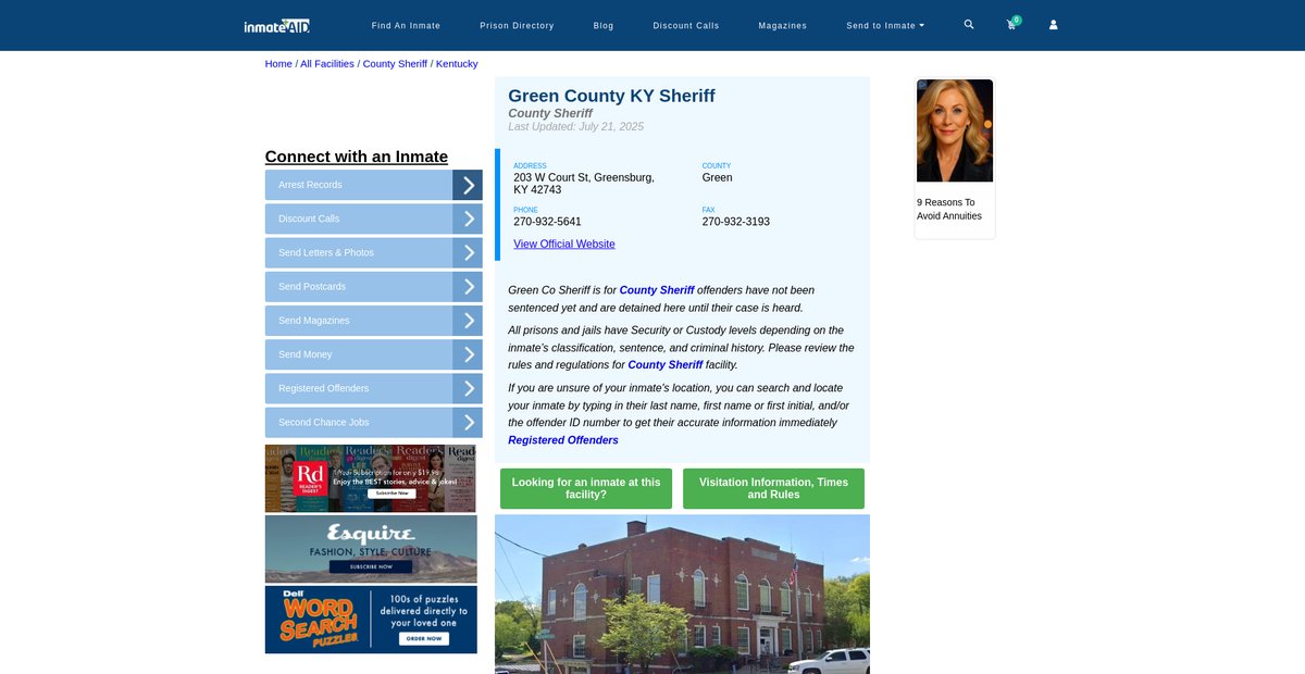 Preview of inmateaid.com