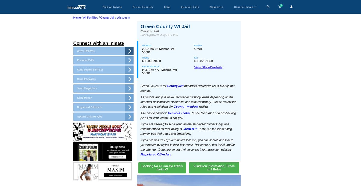 Preview of inmateaid.com