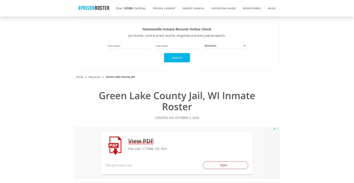 Preview of prisonroster.com