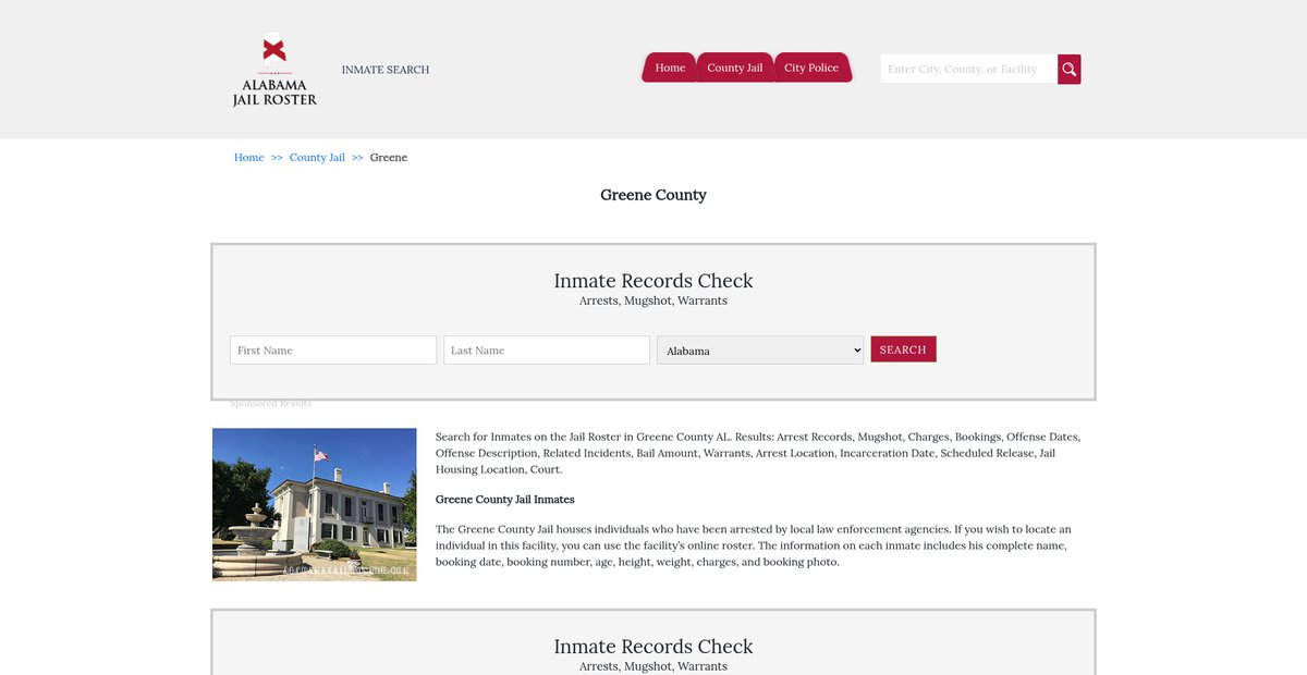 Preview of alabamajailroster.com