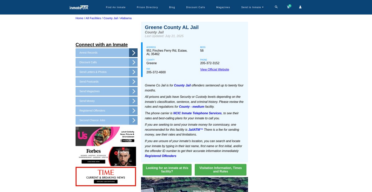 Preview of inmateaid.com