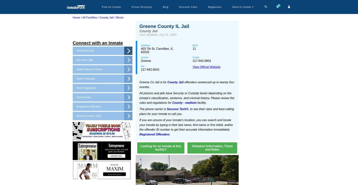 Preview of inmateaid.com