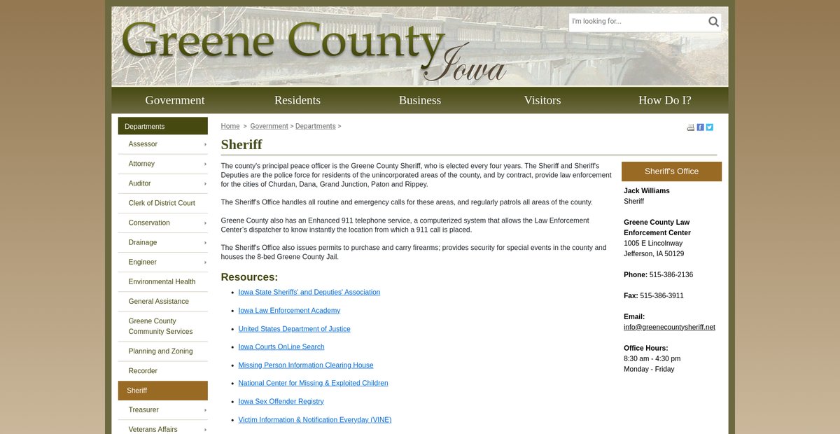 Preview of co.greene.ia.us