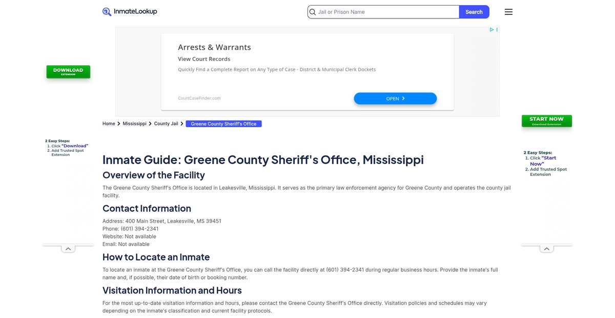 Preview of inmate-lookup.org