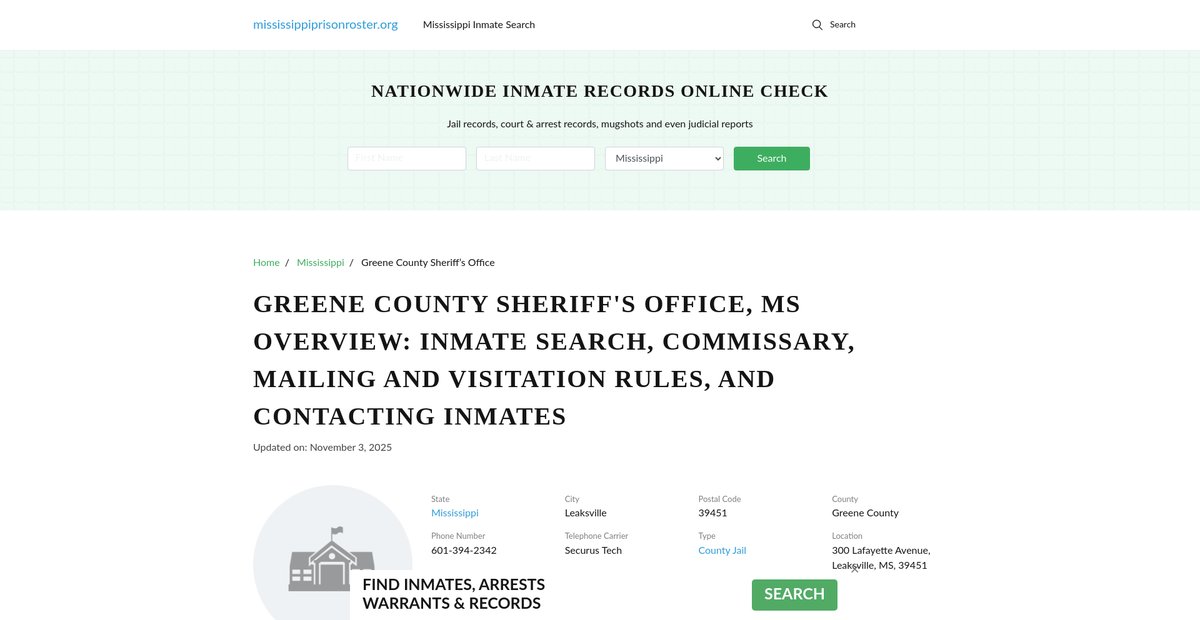 Preview of mississippiprisonroster.org