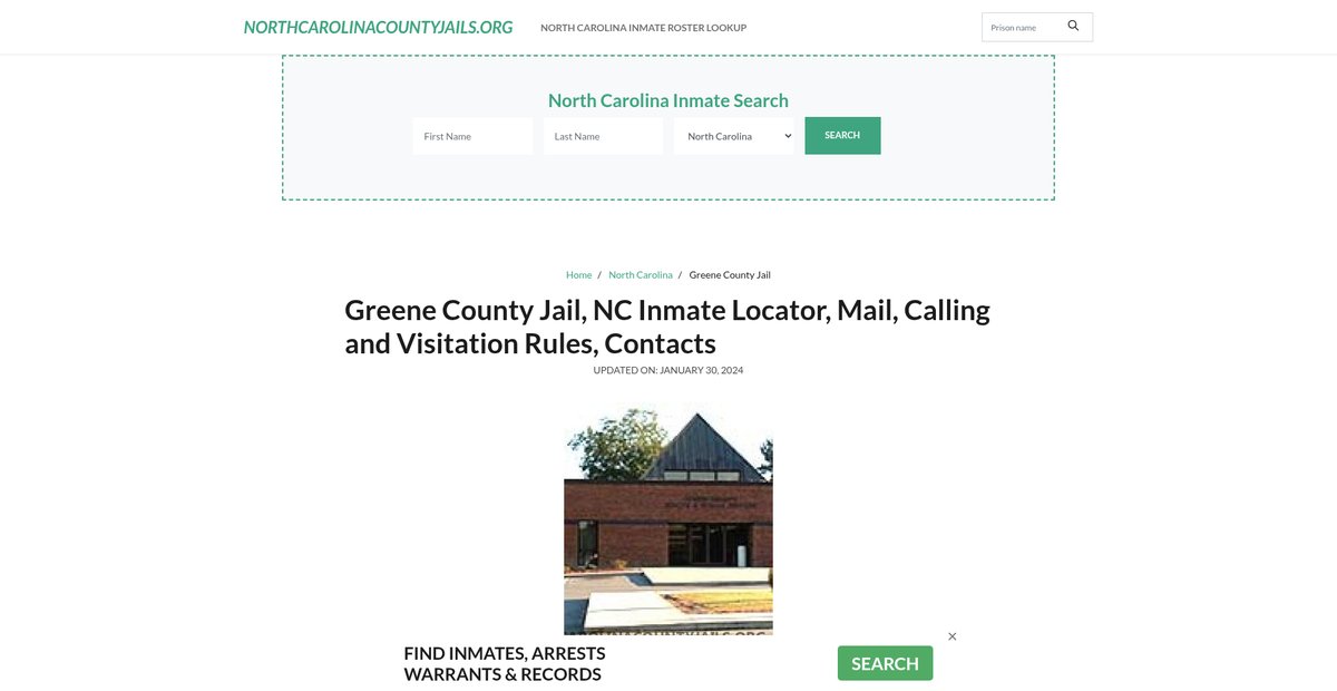 Preview of northcarolinacountyjails.org